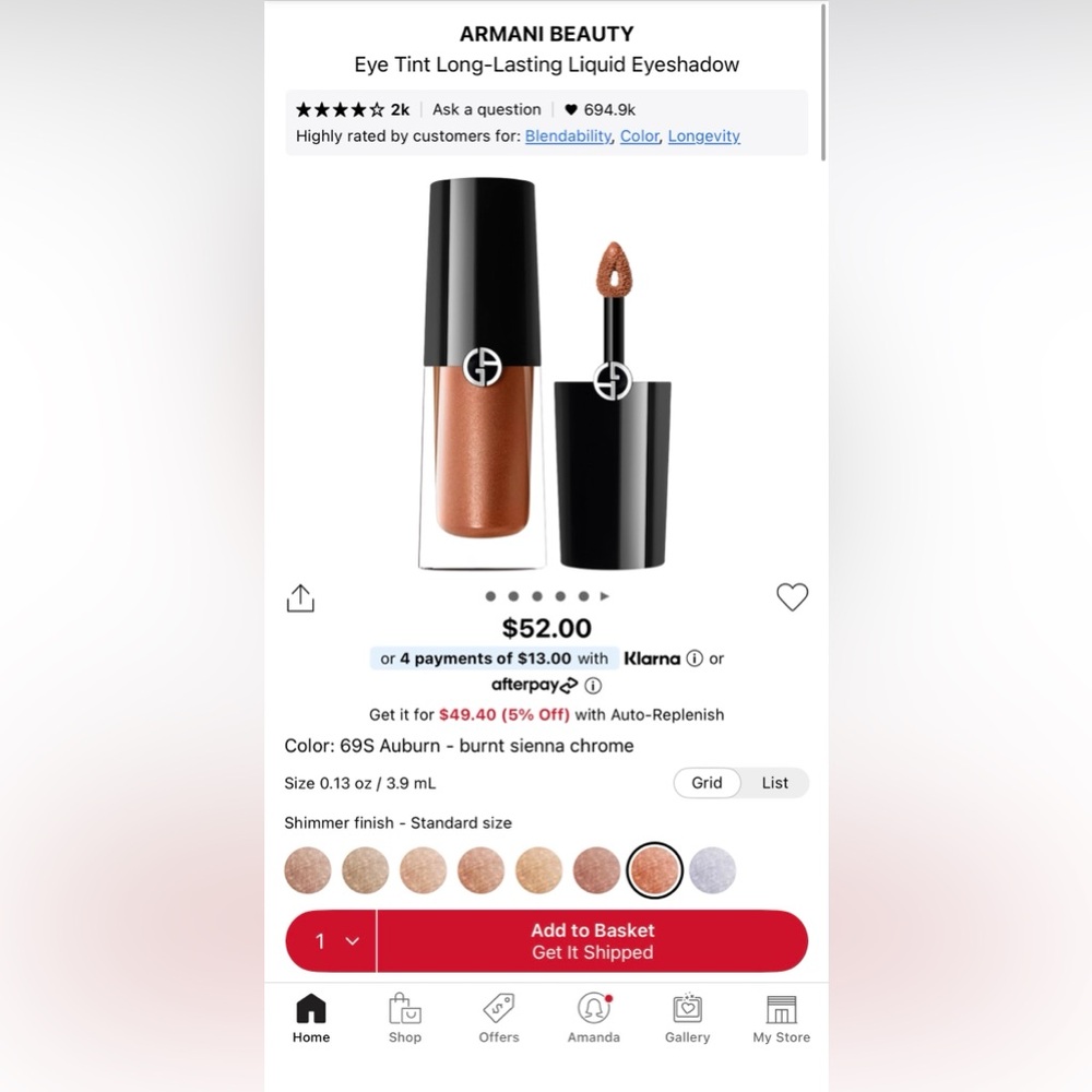 Armani Beauty Eye Tint